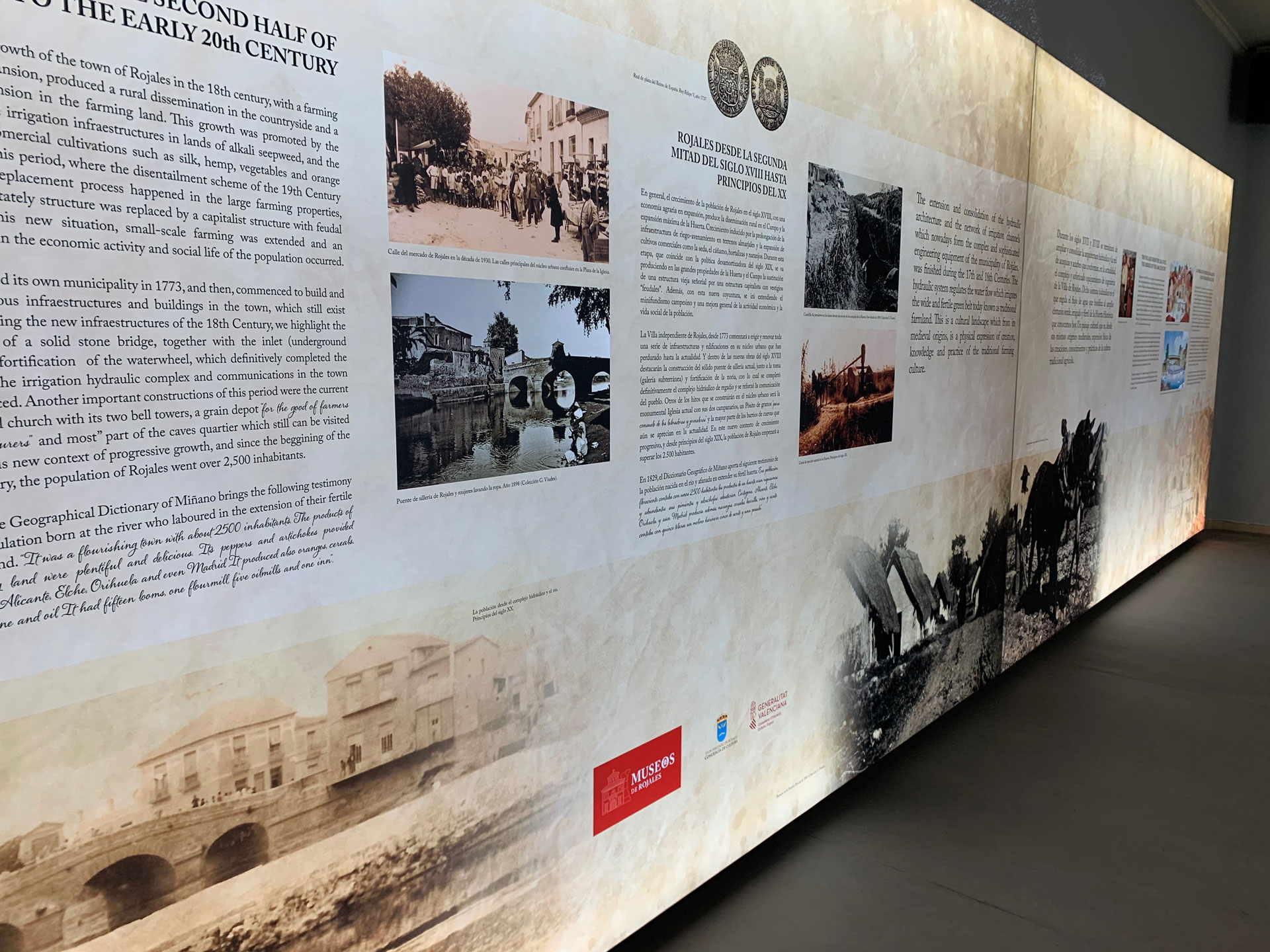 Gráfica téxtil para museos e instalaciones comerciales